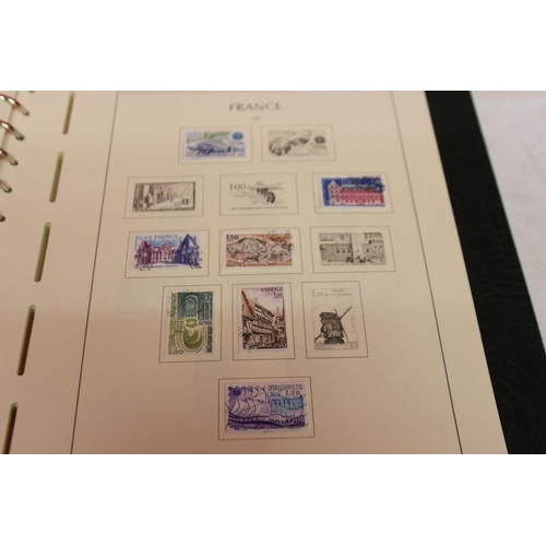 231 - 1 x leuchtturm lighthouse faro phare stamp album containing french stamps from 1971-1987 reference 1... 