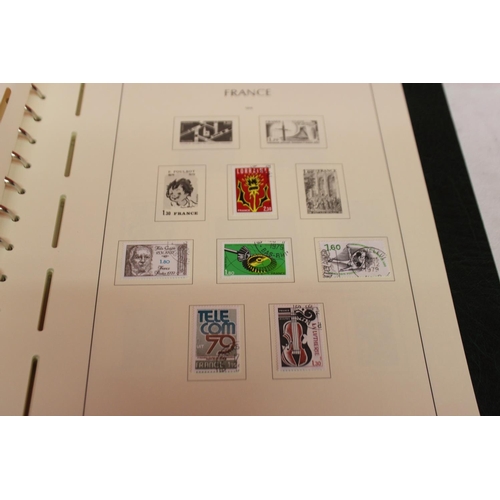 231 - 1 x leuchtturm lighthouse faro phare stamp album containing french stamps from 1971-1987 reference 1... 