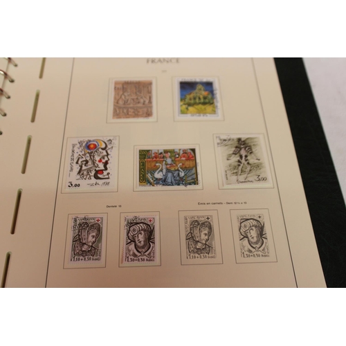 231 - 1 x leuchtturm lighthouse faro phare stamp album containing french stamps from 1971-1987 reference 1... 