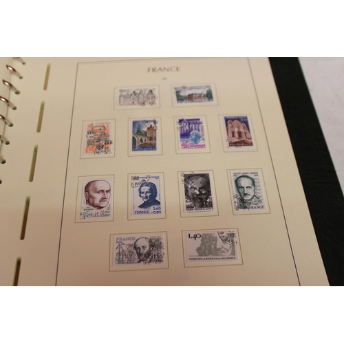 231 - 1 x leuchtturm lighthouse faro phare stamp album containing french stamps from 1971-1987 reference 1... 