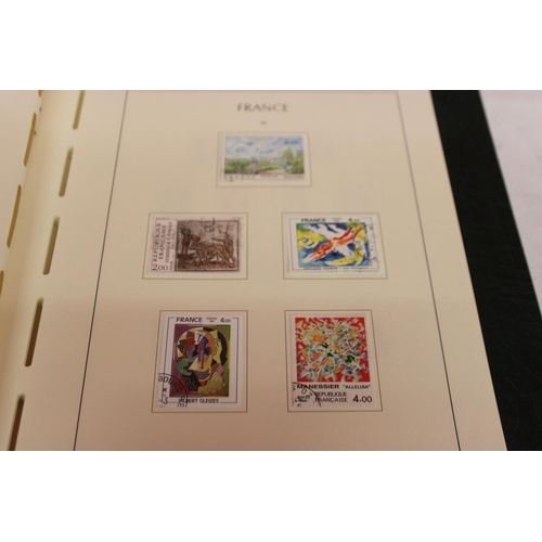 231 - 1 x leuchtturm lighthouse faro phare stamp album containing french stamps from 1971-1987 reference 1... 