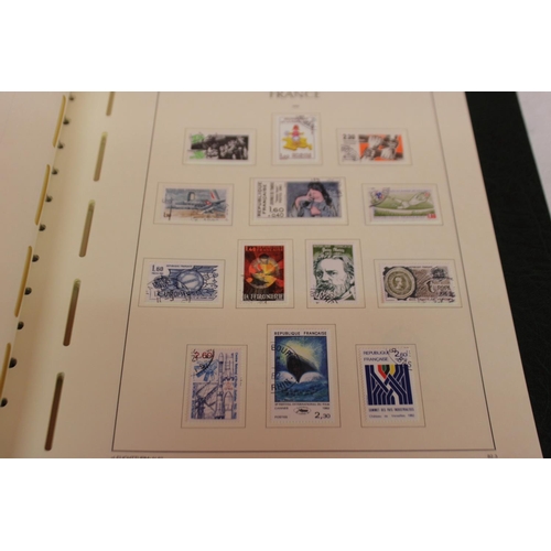 231 - 1 x leuchtturm lighthouse faro phare stamp album containing french stamps from 1971-1987 reference 1... 