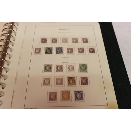 232 - 1 x leuchtturm lighthouse faro phare stamp album containing French stamps from 1853-onwards  8 pages... 