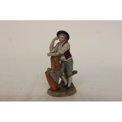 353 - 1x royal delph figurine of fruit collector (5inch height)