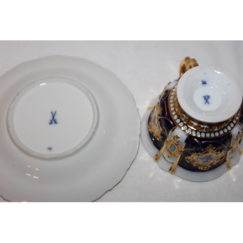 384 - 1x Meissen cup and saucer