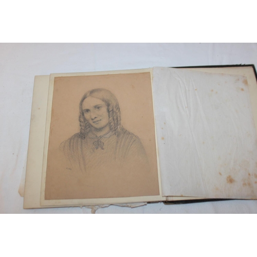 438 - 1x sketch pad with large amount of small watercolours the watercolours drawn in 1800s all signed by ... 