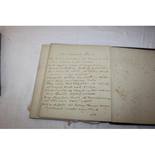 438 - 1x sketch pad with large amount of small watercolours the watercolours drawn in 1800s all signed by ... 