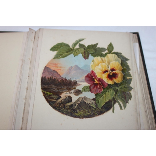 438 - 1x sketch pad with large amount of small watercolours the watercolours drawn in 1800s all signed by ... 