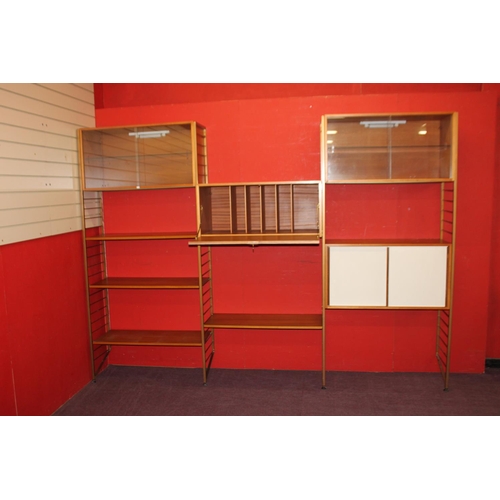 5 - 1 x 3 tier ladderax 1970s wall unit