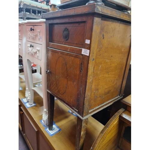 121 - 1x edwardian bedside cabinet