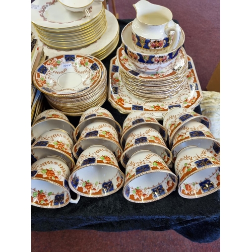 341 - 40x pieces of royal albion Edwardian china tea set items