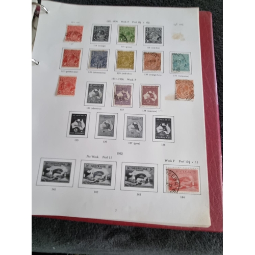 146 - 1 X ALBULM CONTAINING AUSTRALIAN STAMPS 1913 ONWARDS TO 1975