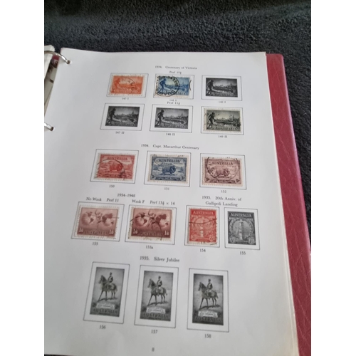 146 - 1 X ALBULM CONTAINING AUSTRALIAN STAMPS 1913 ONWARDS TO 1975