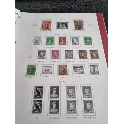 146 - 1 X ALBULM CONTAINING AUSTRALIAN STAMPS 1913 ONWARDS TO 1975