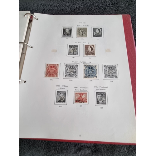 146 - 1 X ALBULM CONTAINING AUSTRALIAN STAMPS 1913 ONWARDS TO 1975