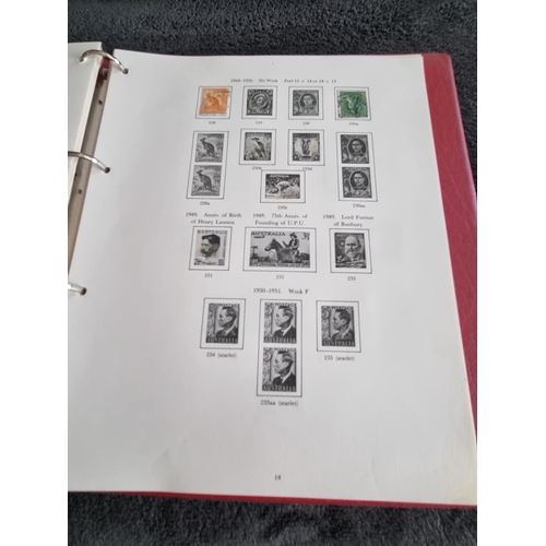 146 - 1 X ALBULM CONTAINING AUSTRALIAN STAMPS 1913 ONWARDS TO 1975