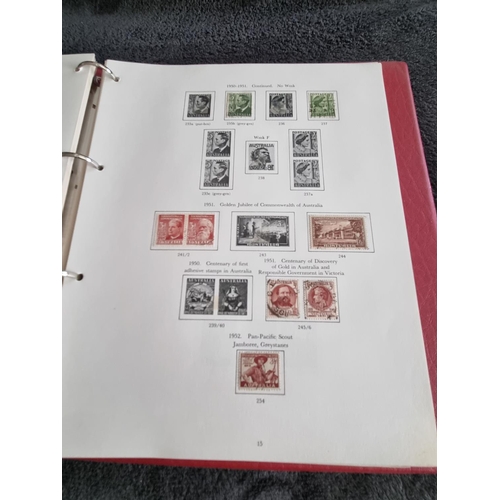 146 - 1 X ALBULM CONTAINING AUSTRALIAN STAMPS 1913 ONWARDS TO 1975