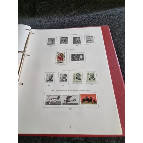 146 - 1 X ALBULM CONTAINING AUSTRALIAN STAMPS 1913 ONWARDS TO 1975