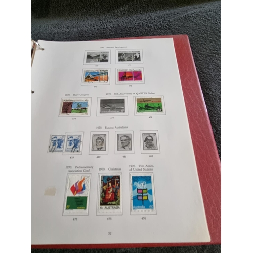 146 - 1 X ALBULM CONTAINING AUSTRALIAN STAMPS 1913 ONWARDS TO 1975