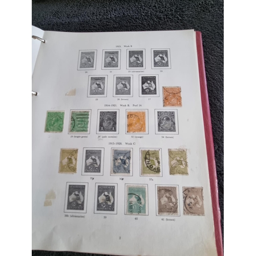 146 - 1 X ALBULM CONTAINING AUSTRALIAN STAMPS 1913 ONWARDS TO 1975