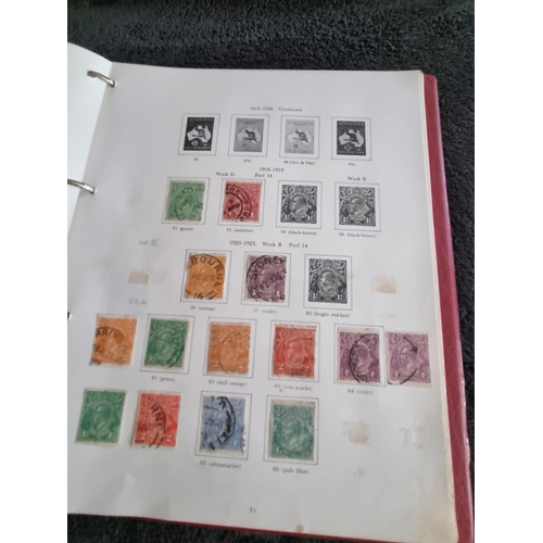 146 - 1 X ALBULM CONTAINING AUSTRALIAN STAMPS 1913 ONWARDS TO 1975