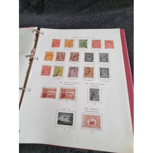 146 - 1 X ALBULM CONTAINING AUSTRALIAN STAMPS 1913 ONWARDS TO 1975