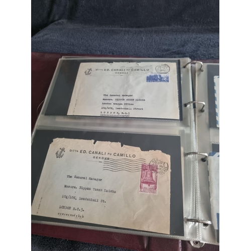 163 - ALBULM CONTAINING FIRST DAY COVERS AND FOREIGN USED STAMPS