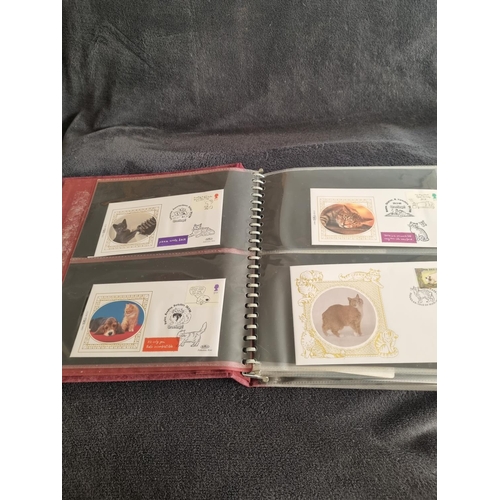 185 - ALBUM CONTAINING BENHAM CATS FIRST DAY COVERS