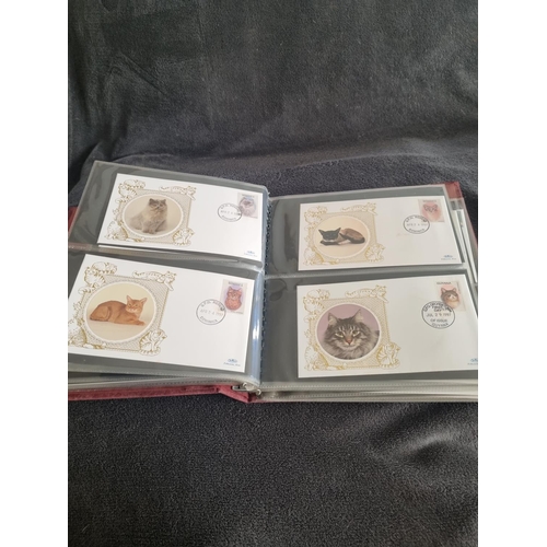 185 - ALBUM CONTAINING BENHAM CATS FIRST DAY COVERS