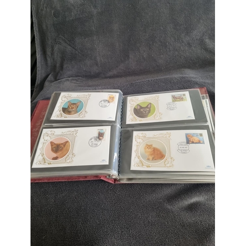 185 - ALBUM CONTAINING BENHAM CATS FIRST DAY COVERS