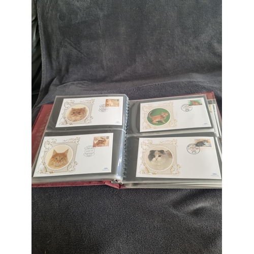 185 - ALBUM CONTAINING BENHAM CATS FIRST DAY COVERS