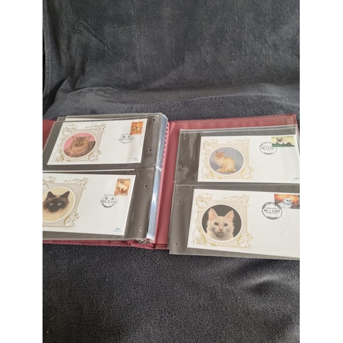 185 - ALBUM CONTAINING BENHAM CATS FIRST DAY COVERS