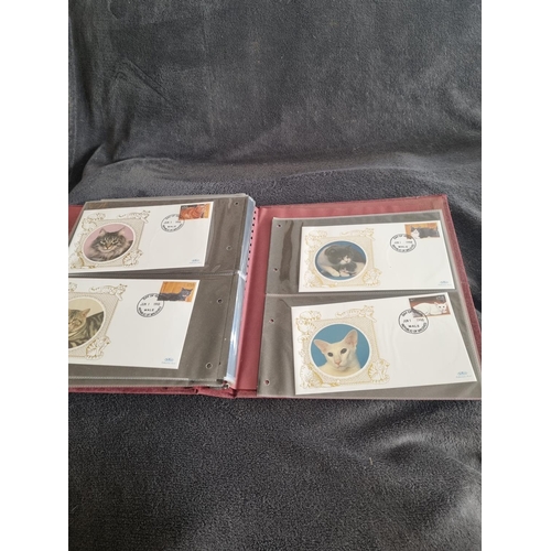 185 - ALBUM CONTAINING BENHAM CATS FIRST DAY COVERS