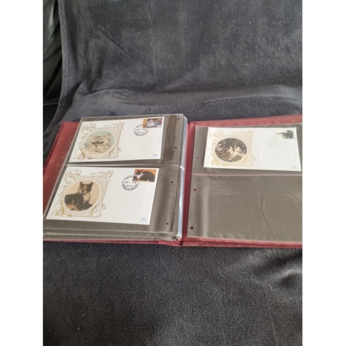 185 - ALBUM CONTAINING BENHAM CATS FIRST DAY COVERS