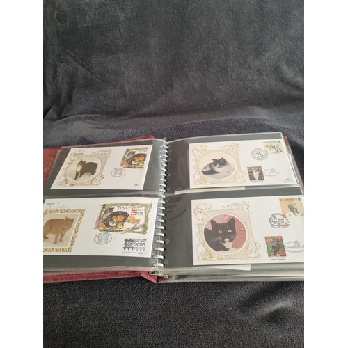 185 - ALBUM CONTAINING BENHAM CATS FIRST DAY COVERS