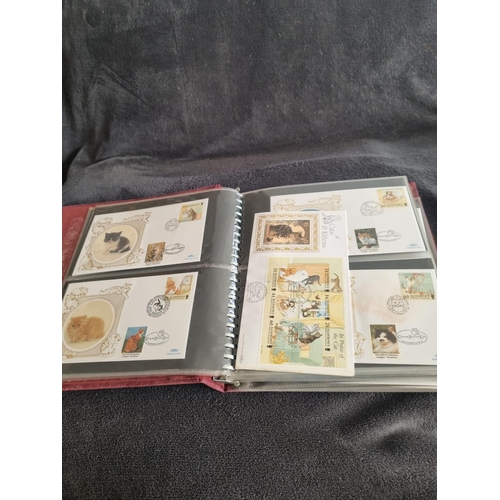 185 - ALBUM CONTAINING BENHAM CATS FIRST DAY COVERS