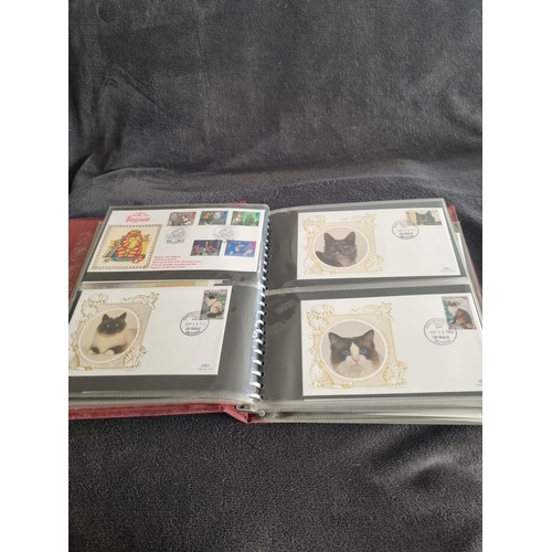 185 - ALBUM CONTAINING BENHAM CATS FIRST DAY COVERS