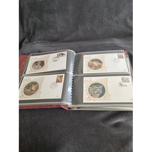 185 - ALBUM CONTAINING BENHAM CATS FIRST DAY COVERS