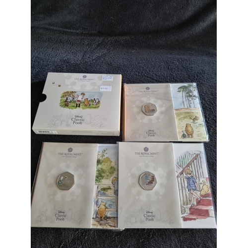 231 - ROYAL MINT WINNIE THE POOH 2020 3 COIN UNCIRCULATED COINS YEAR 1