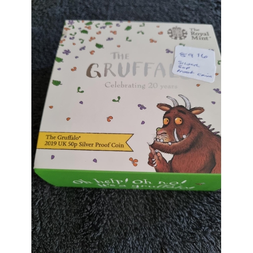 249 - ROYAL MINT GRUFFALO 2019 UK 50P SILVER PROOF COIN