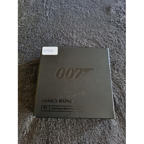 250 - ROYAL MINT 007 BOND JAMES BOND 2020 UK 1OZ SILVER PROOF COIN