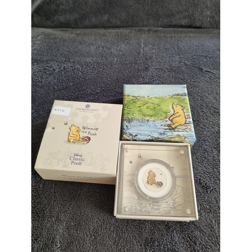 99 - ROYAL MINT WINNIE THE POOH UK 50P SILVER PROOF COIN