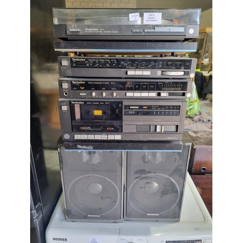 3 - 1 x technics stacking sterio system