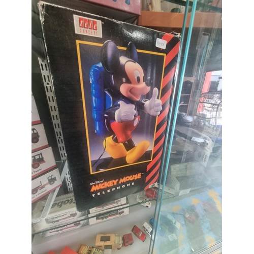 125 - 1 X MICKEY MOUSE BOXED TELEPHONE