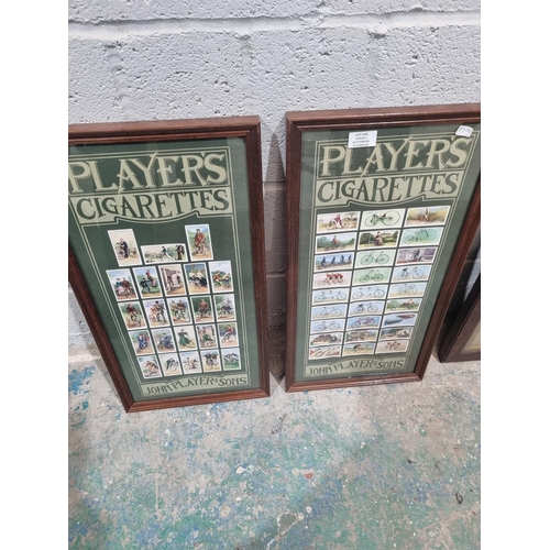 242 - 2 x players framed cigarette cards