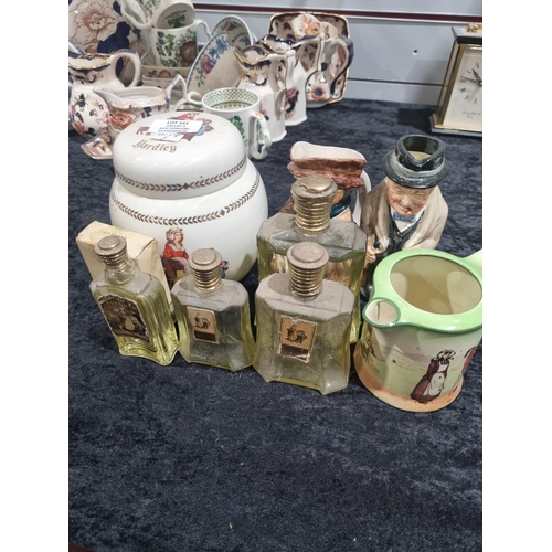 343 - SELECTION PF YARDLY COLLECTABLES WITH TWO TOBY JUGS AND WATER JUGS