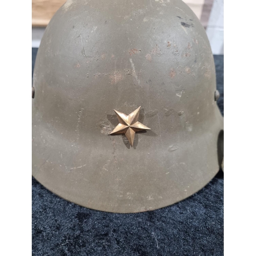 10 - 1 X WW2 JAPANESE MILITARY HELMET