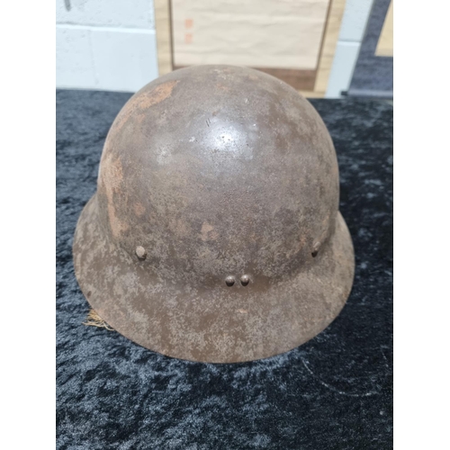 17 - 1 X WW2 JAPANESE MILITARY HELMET