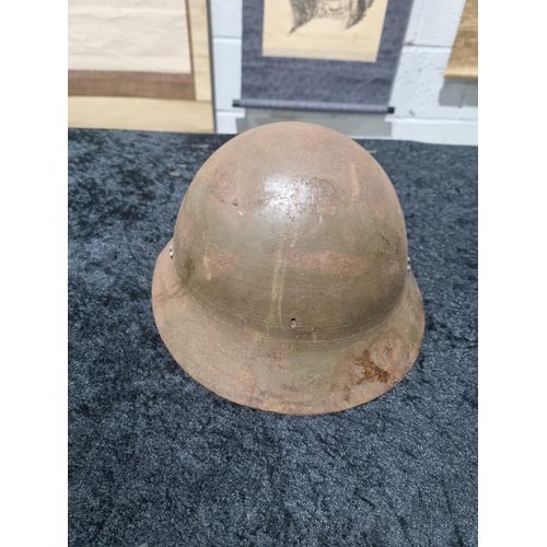 19 - 1 X WW2 JAPANESE MILITARY HELMET