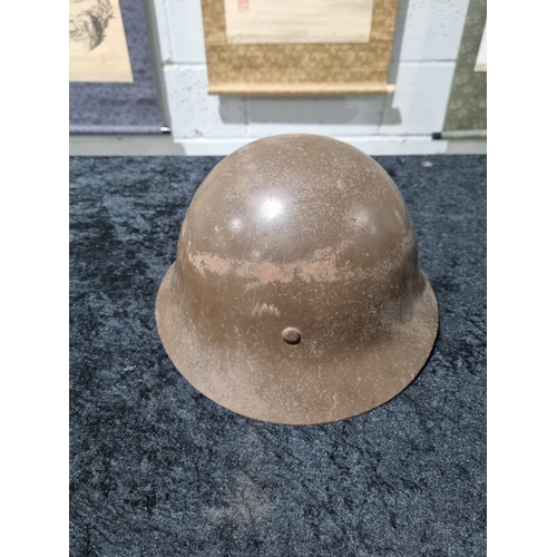 21 - 1 X WW2 JAPANESE MILITARY HELMET